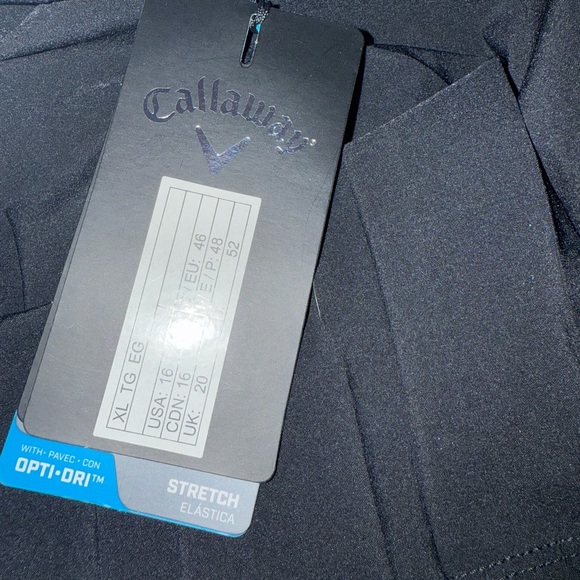 Callaway Black Midi A-Line Pleated Skort - Picture 3 of 8